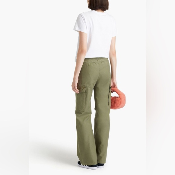 RE/DONE Military Cargo Trouser Pants in Bayleaf Green Size 25 NWT - Picture 3 of 11